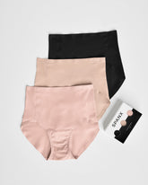 SPANXsmoothâ„¢ Fit-To-You Brief 3-Pack Box | Very Black/Naked 2.0/Vintage Rose